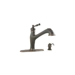  Waxman Oil Rubbed Bronze 1 Handle Pull Out Kitchen Faucet 