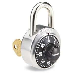    Combination Lock with Key Control   3/4 Shackle