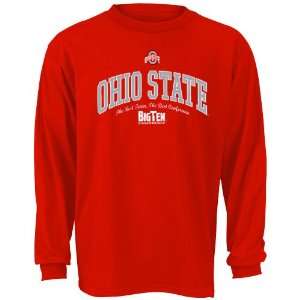 Ohio State Buckeyes Scarlet Best Conference Long Sleeve T shirt 