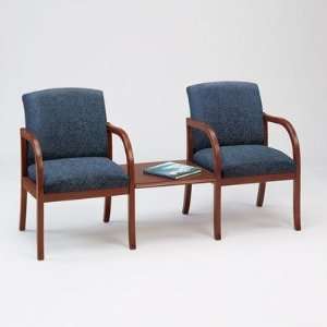  Weston Series 2 Chairs with Connecting Center Table Finish 