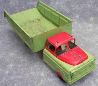 Vintage 1950s Marx  Lumar Contractors Pressed Steel Toy Dump Truck 