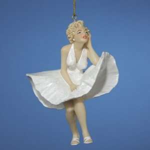   Year Itch White Dress Christmas Ornaments 4.25