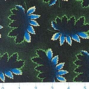  45 Wide Ragtime Maple Leaf Black Fabric By The Yard 