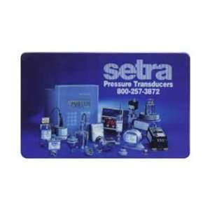  Collectible Phone Card 15m Setra Transducers (Pressure 