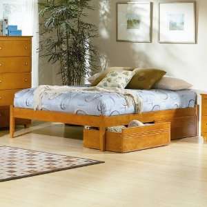 Atlantic Furniture Brooklyn Platform Bed with Raised Panel 