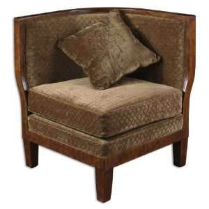   Rollins Corner Chair Sculpted, Plush Sage Covering