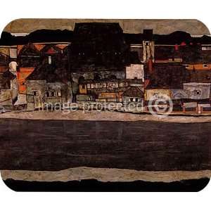   by the River II The Old City II Schiele MOUSE PAD