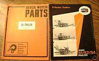 Ditch Witch S4 Trailer Parts Catalog Manual & Brochure  