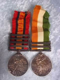   & Queens 4 Clasp South African Duke Cornwalls Light Infantry Medals
