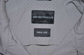 Emporio Armani Emile Line Double Breasted Light Wool Jacket US XL EU 