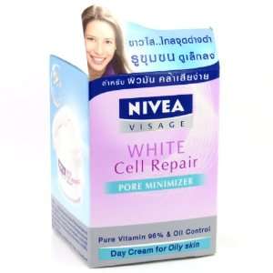  Nivea Visage White Cell Repair Pore Minimizer Oil Control Day Cream 