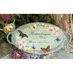  God Creation, Ceramic Butterflies Inspirational Serving 