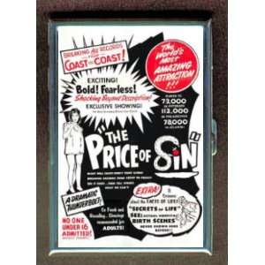 KL THE PRICE OF SIN 1966 POSTER ID CREDIT CARD WALLET CIGARETTE CASE 