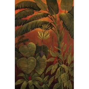 Susan Oller 24W by 36H  Tropical Delight I CANVAS Edge #6 1 1/4 