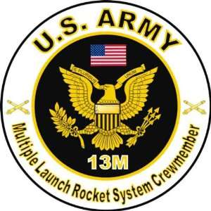  13M Multiple Launch Rocket System Crewmember Decal Sticker 3.8 6 Pack