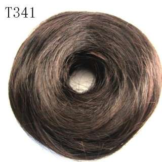   Tail Hair Extension Bun Hairpiece Scrunchie New Brown Black  