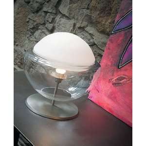 Anastasia table lamp   large, white and red glass, 110   125V (for use 
