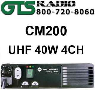 MOTOROLA RADIUS CM200 UHF 40W 4 CH MOBILE 2 WAY RADIO  