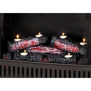  Ember Tealight Log with Candles