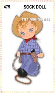 Cowboy OR Cowgirl Rag Dolls patterns   stuffed or cloth  