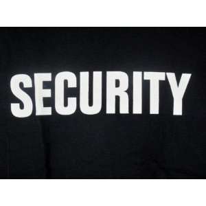  Security T shirt Police Staff Spy Bouncer Event Costume 
