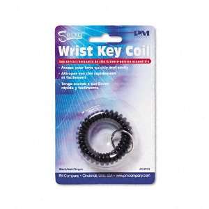Securit  Plastic Coil Key Chain, Black    Sold as 2 Packs of   1 