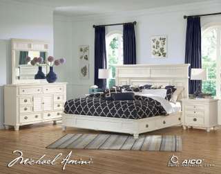 Seashell White 5 pc Arts and Crafts Queen Bedroom Set  