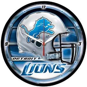 Detroit Lions Round Clock 