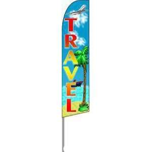  Travel Extra Wide Swooper Feather Flag