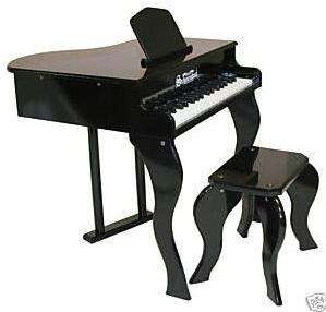 Schoenhut ELITE BABY GRAND 37 Key PIANO Black 372B  