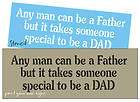 Lg STENCIL Any Man Father Special Be Dad primitive sign