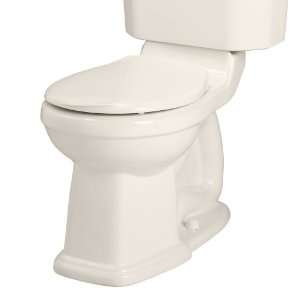   Right Height Round Front Seatless Toilet Bowl with Bolt Caps, Linen