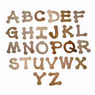 Unfinished Wood CUT OUT LETTERS 36 pcs ~ DOT TO DOT  