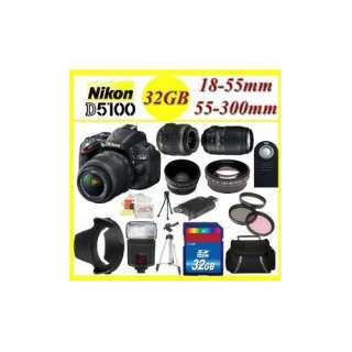   Lens + 3 Extra Lens + 32GB SDHC Memory Card & More 