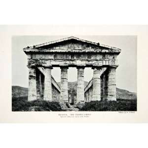  1904 Print Temple Segesta Sicily Italy Historic Architecture 