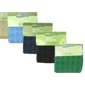 HE 5 Pack Terry Dish Cloth Color Hunter 