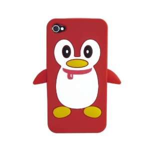   Silicone Case Cover for iPhone 4 / iPhone 4S (Red) 