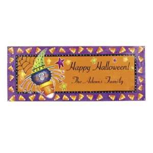 Personalized Candy Corn Spider Banner   Small   Party Decorations 