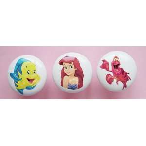  NEW Handcrafted 3pc Princess Ariel Little Mermaid Flounder 