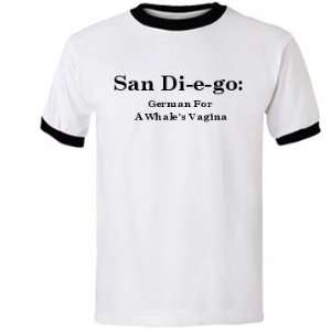 San Diego Custom Unisex Anvil Ringer T Shirt Sports 