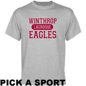    Winthrop Eagles Ash Custom Sport T shirt  