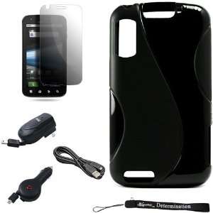  Black   Durable Glossy TPU Rubber Gel Silicone Skin Cover 
