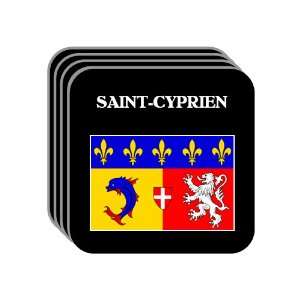  Rhone Alpes   SAINT CYPRIEN Set of 4 Mini Mousepad 