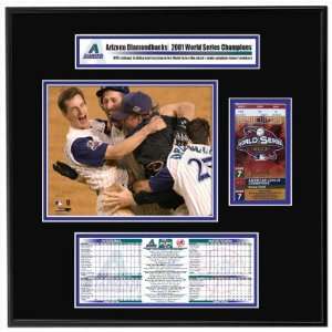    2001 World Series Ticket Frame Jr   Diamondbacks