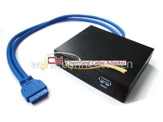   Header to USB 3.0 2 Port Front Panel Cable for 3.5 Floppy Bay  