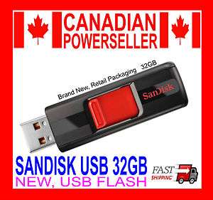 32 GB SANDISK CRUZER USB FLASH DRIVE MEMORY *BRAND NEW* 32GB  