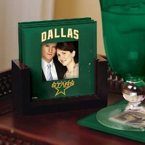  Memory Company Dallas Stars Art Glass Coaster Set Sports 