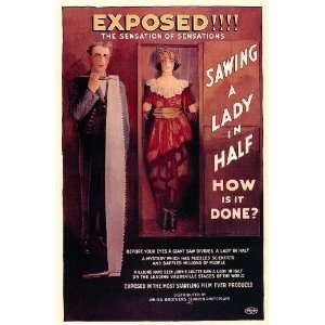  Sawing a Lady in Half Movie Poster (11 x 17 Inches   28cm 