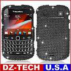 Silver Crystal Bling Hard Case Cover for Blackberry Bold Touch 9900 