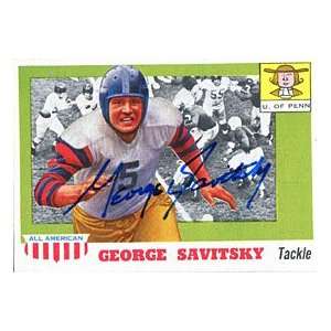 George Savitsky Autographed / Signed 1955 Topps Card  